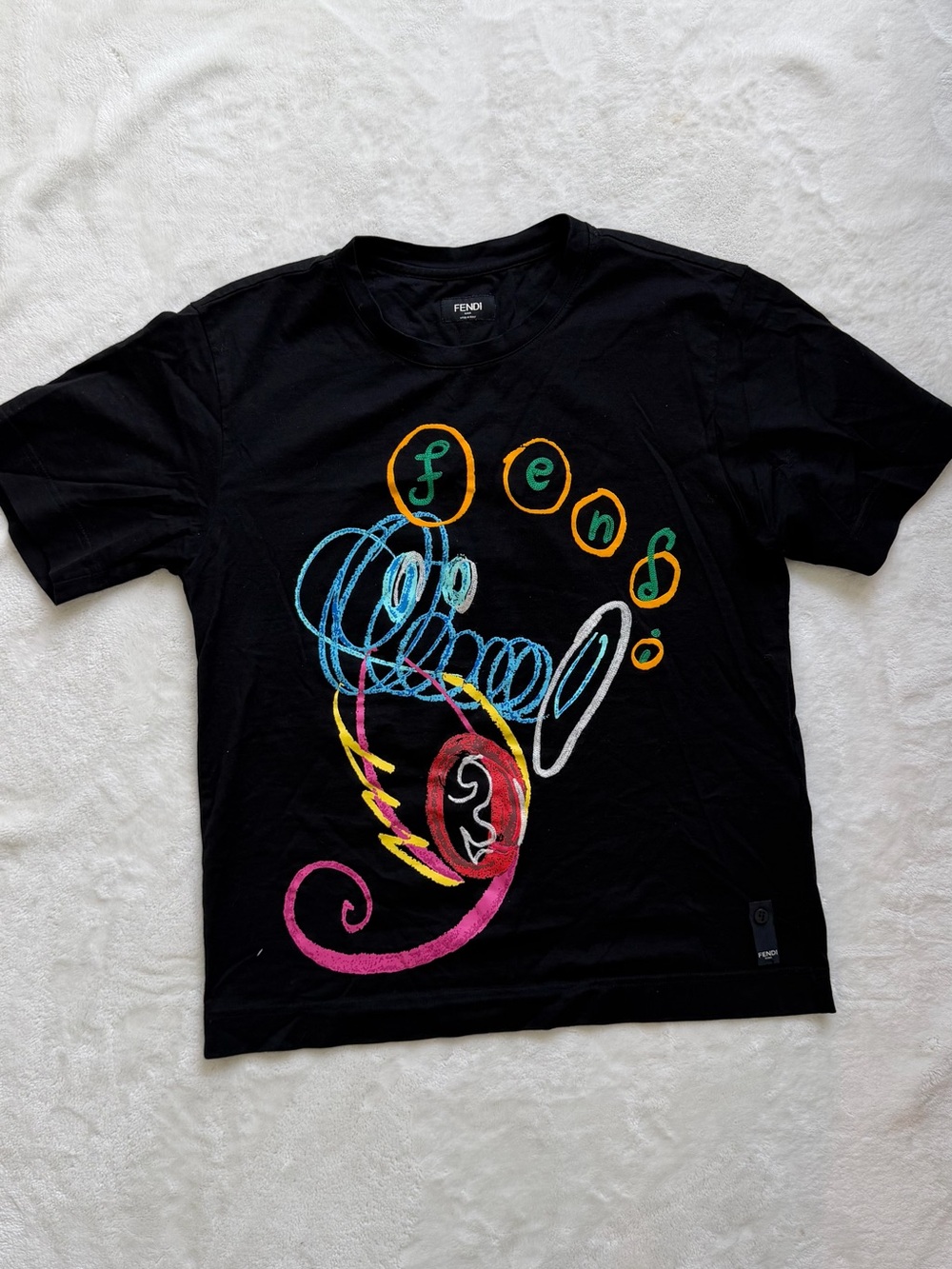 Fendi x Noel Fielding Seahorse T-Shirt 'Nero'